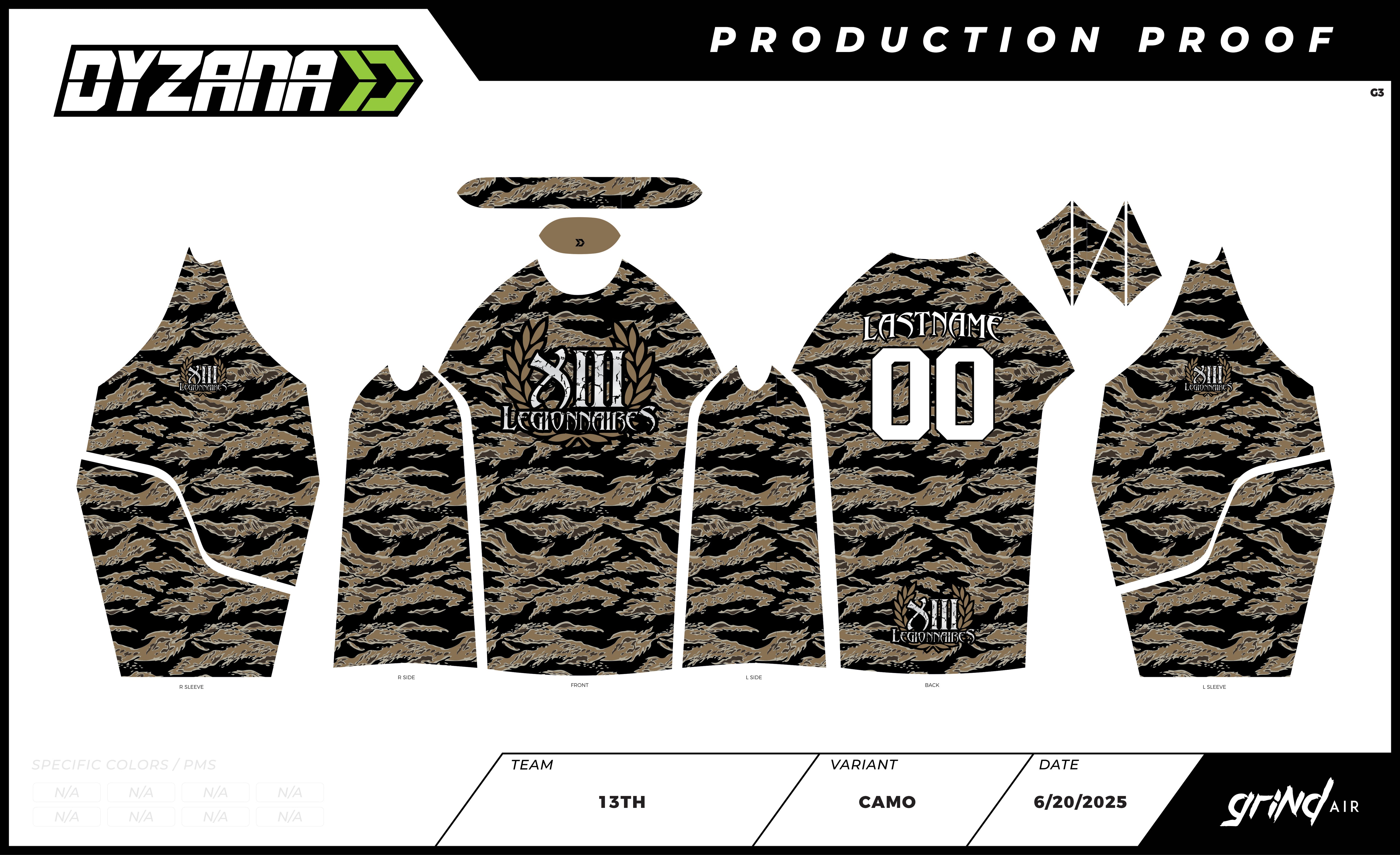 Grind Core Jersey - 13th Legionnaires Camo
