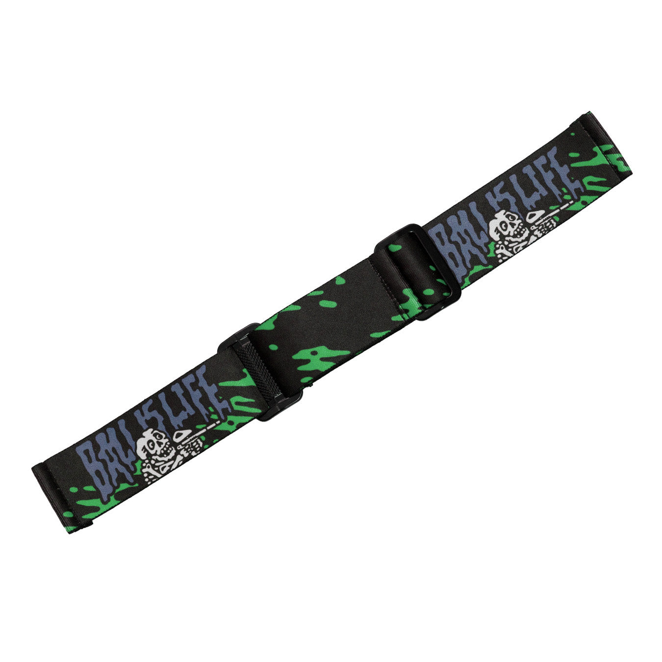 Goggle Strap - Ball is Life Green