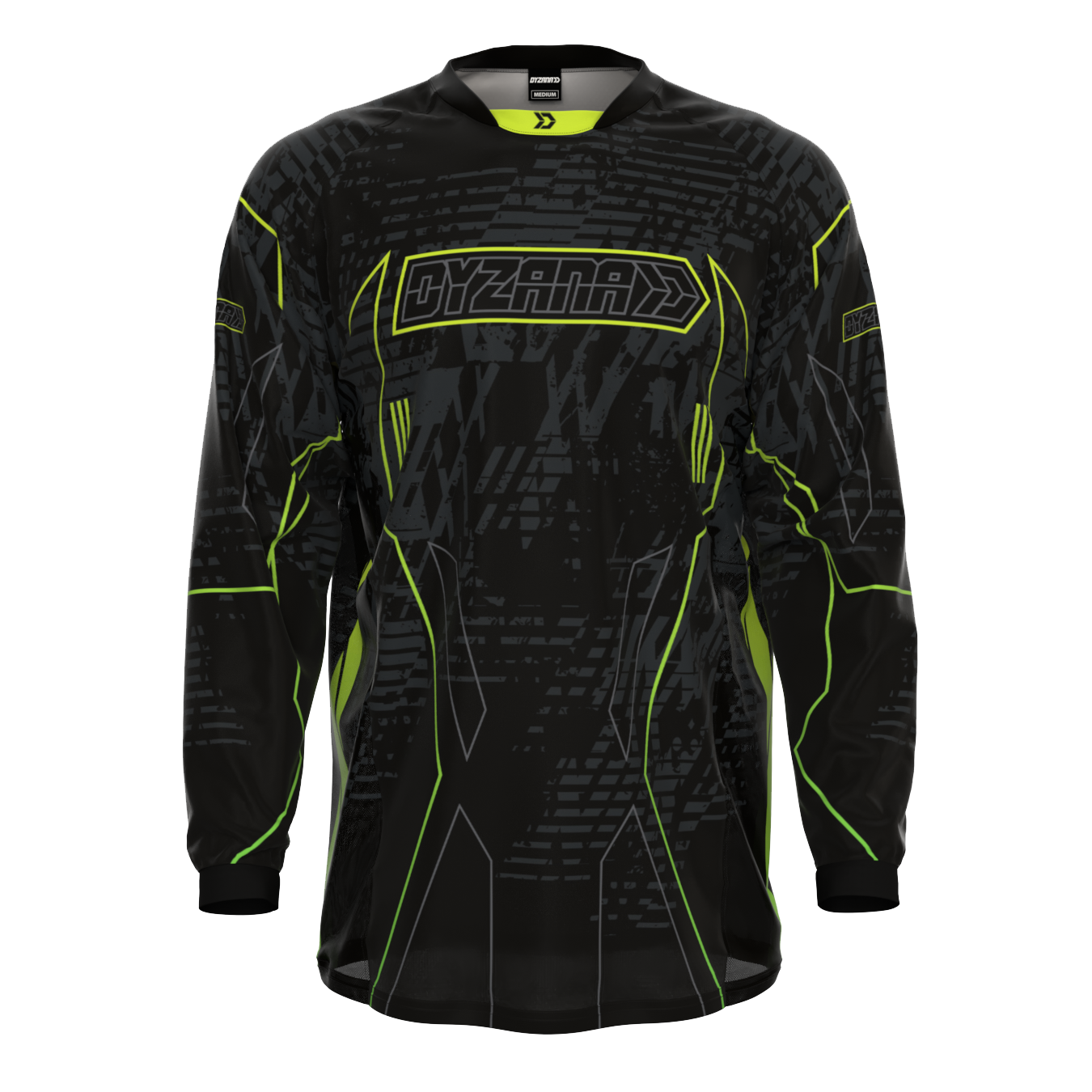Grind Core Jersey - Charge Lime – Dyzana Sports