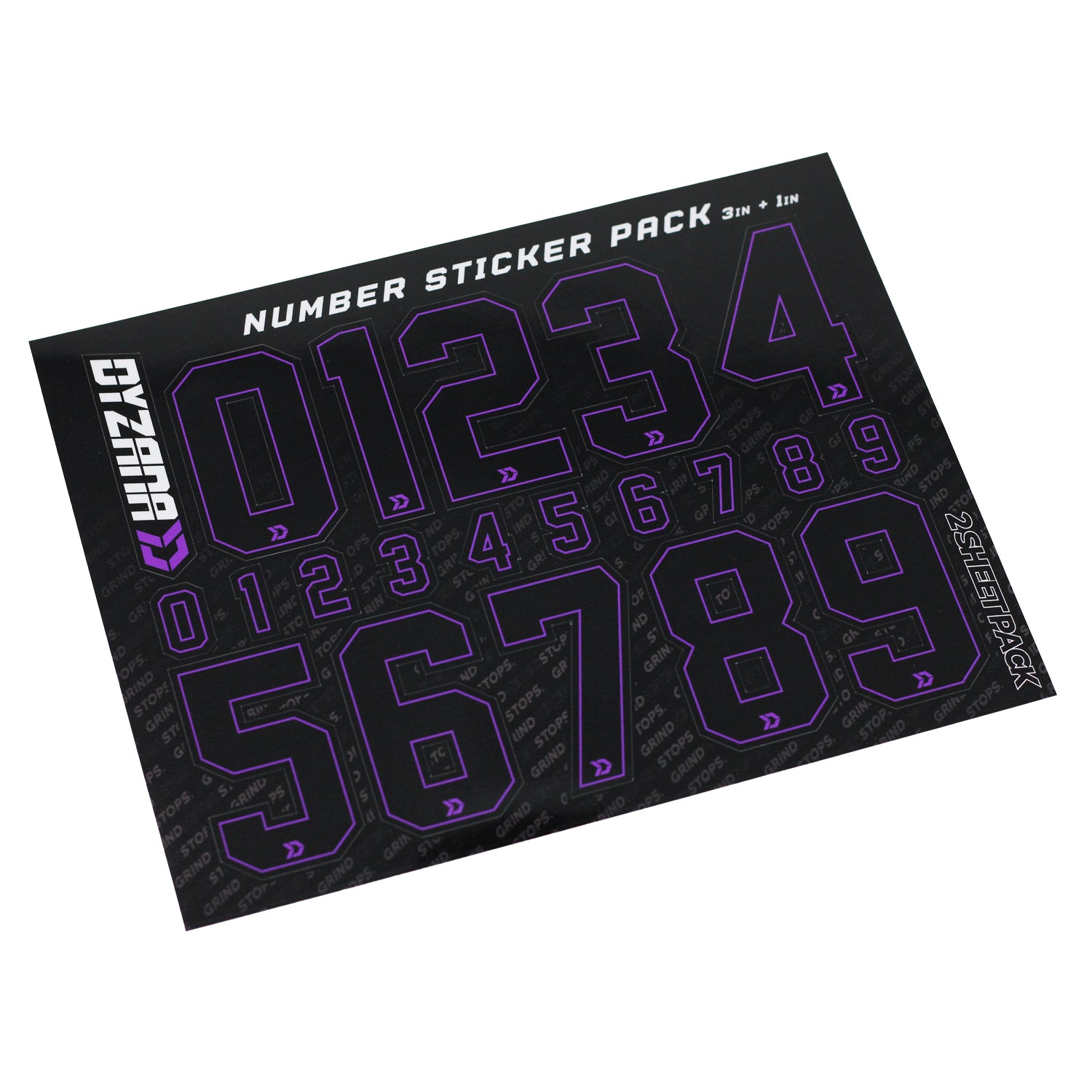 Number Sticker Pack - Purple