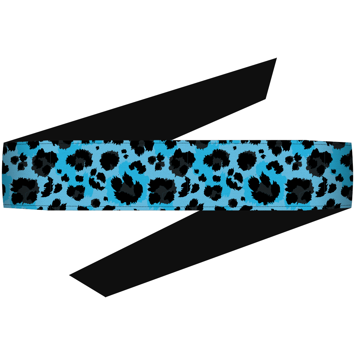 Cheetah Blue Headband