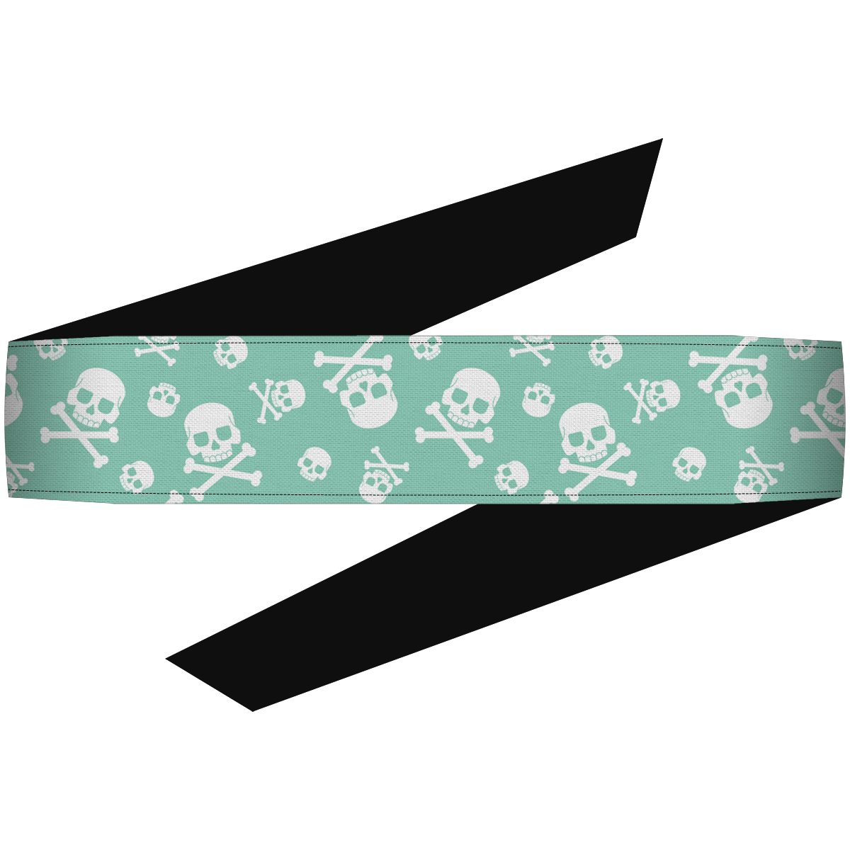 Crossbones Mint Headband