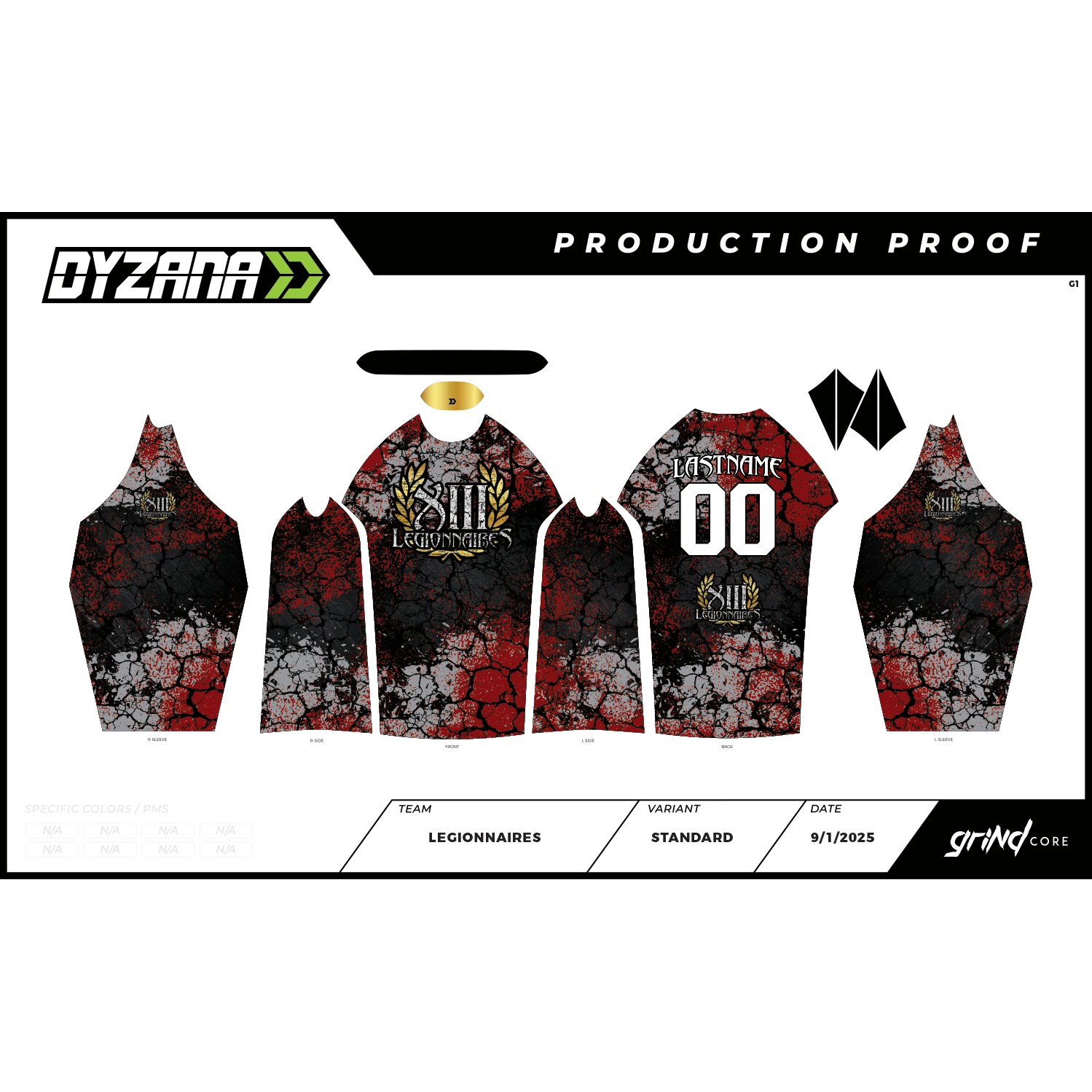 Grind Core Jersey - 13th Legionnaires