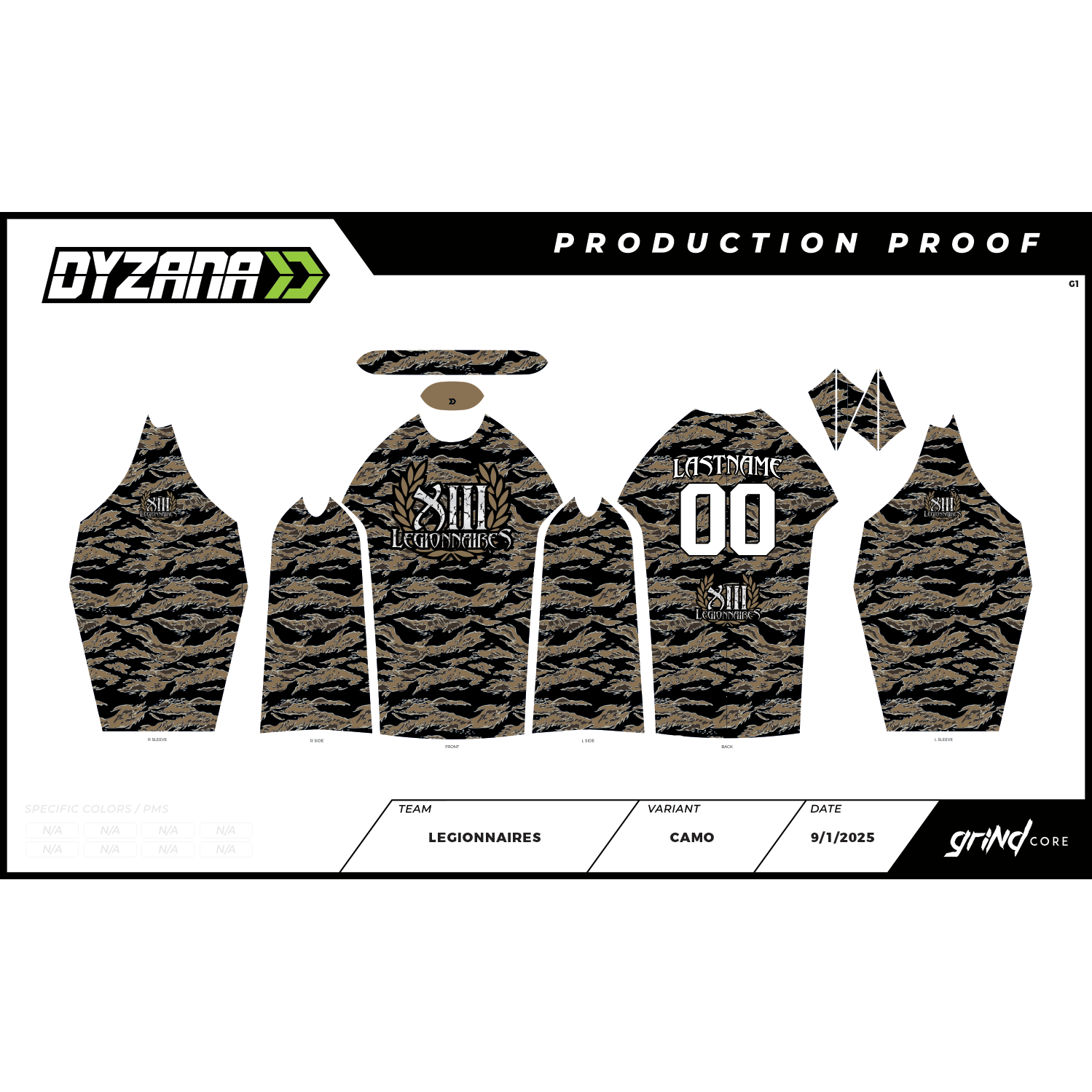 Grind Core Jersey - 13th Legionnaires Camo