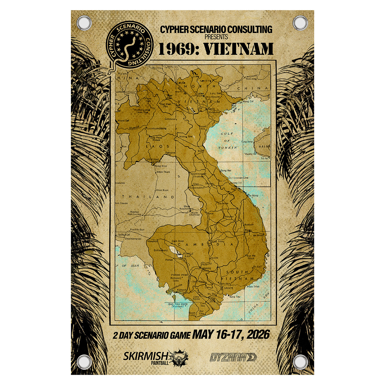 1969 Mini Canvas Banner - 12x18