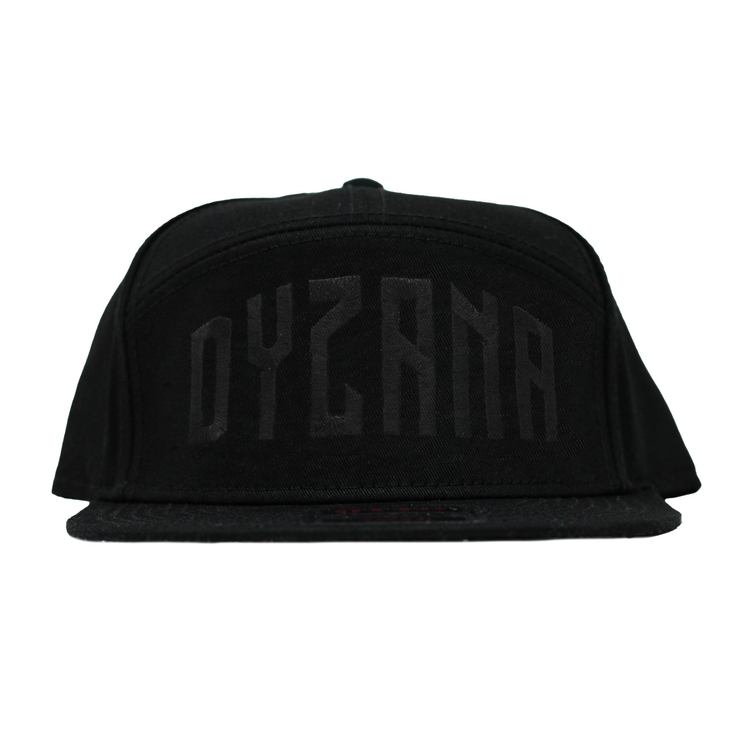 7 Panel Snapback Hat - Arch Black