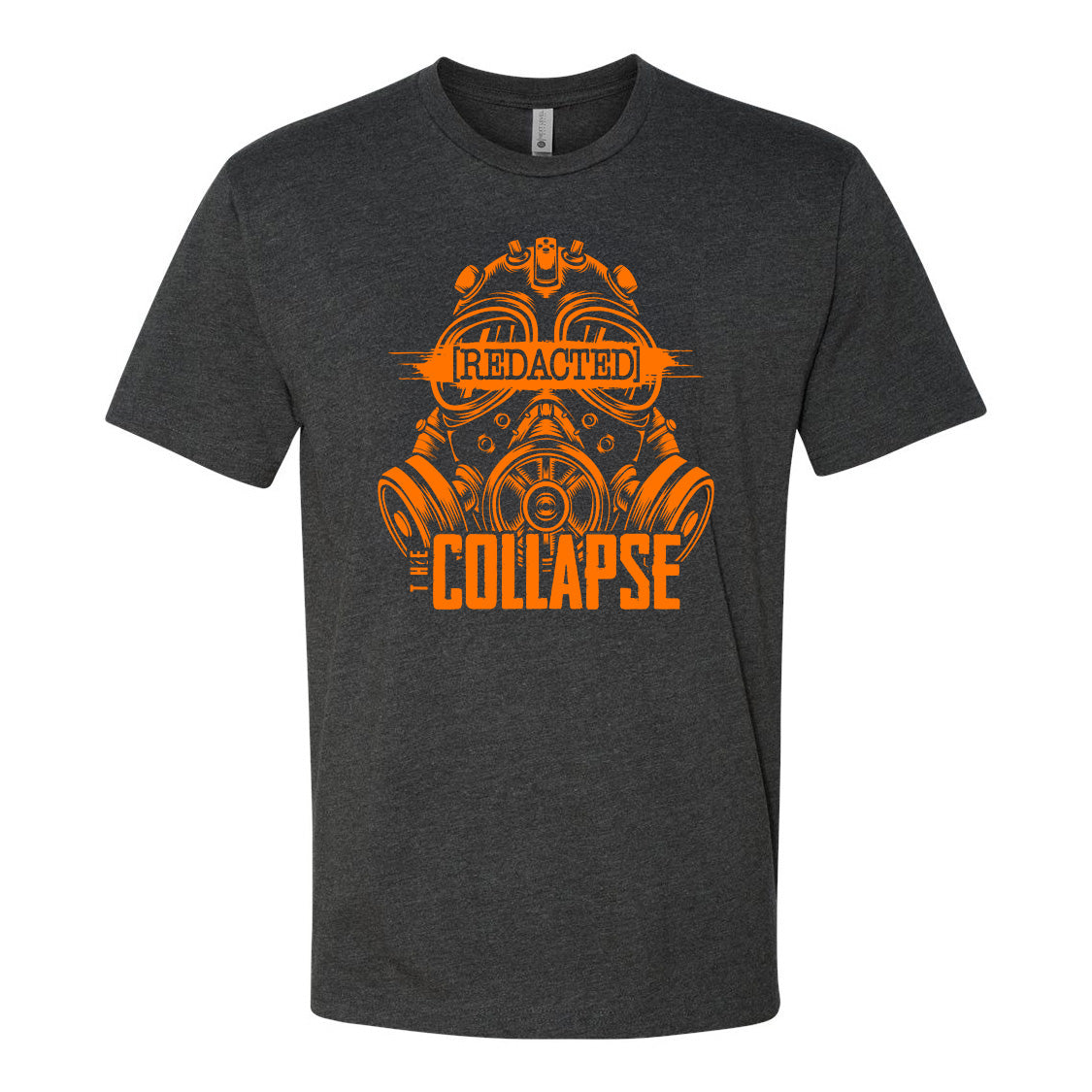 Collapse Redacted T-Shirt - Glow Orange