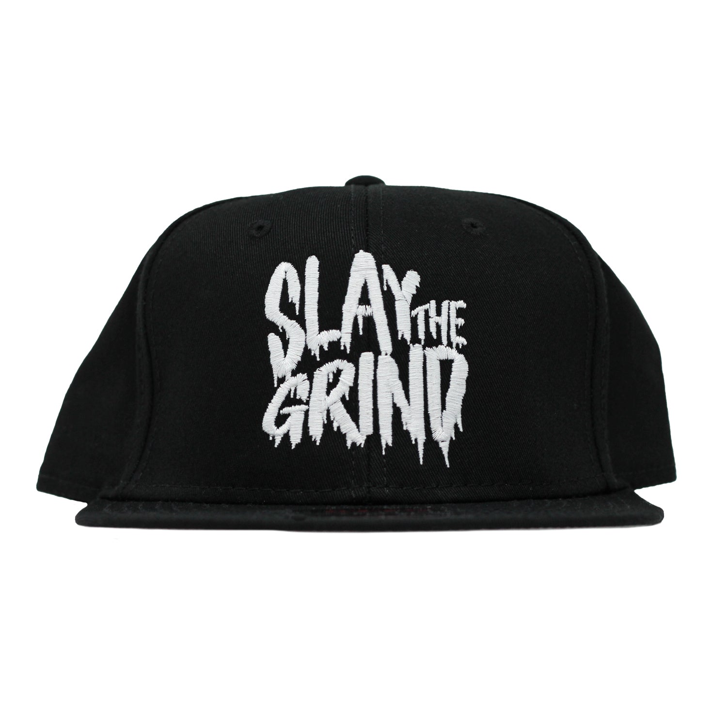 6 Panel Snapback Hat - Slay White