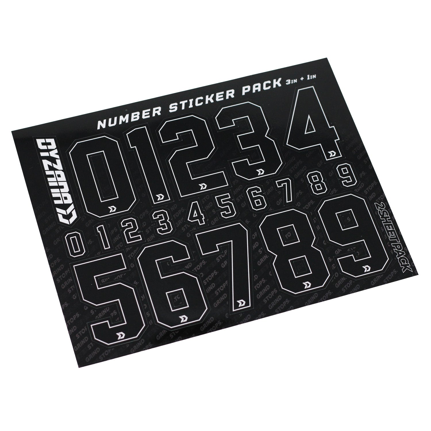 Number Sticker Pack - Black