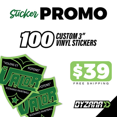 Sticker Promo - 100 3" Custom Stickers