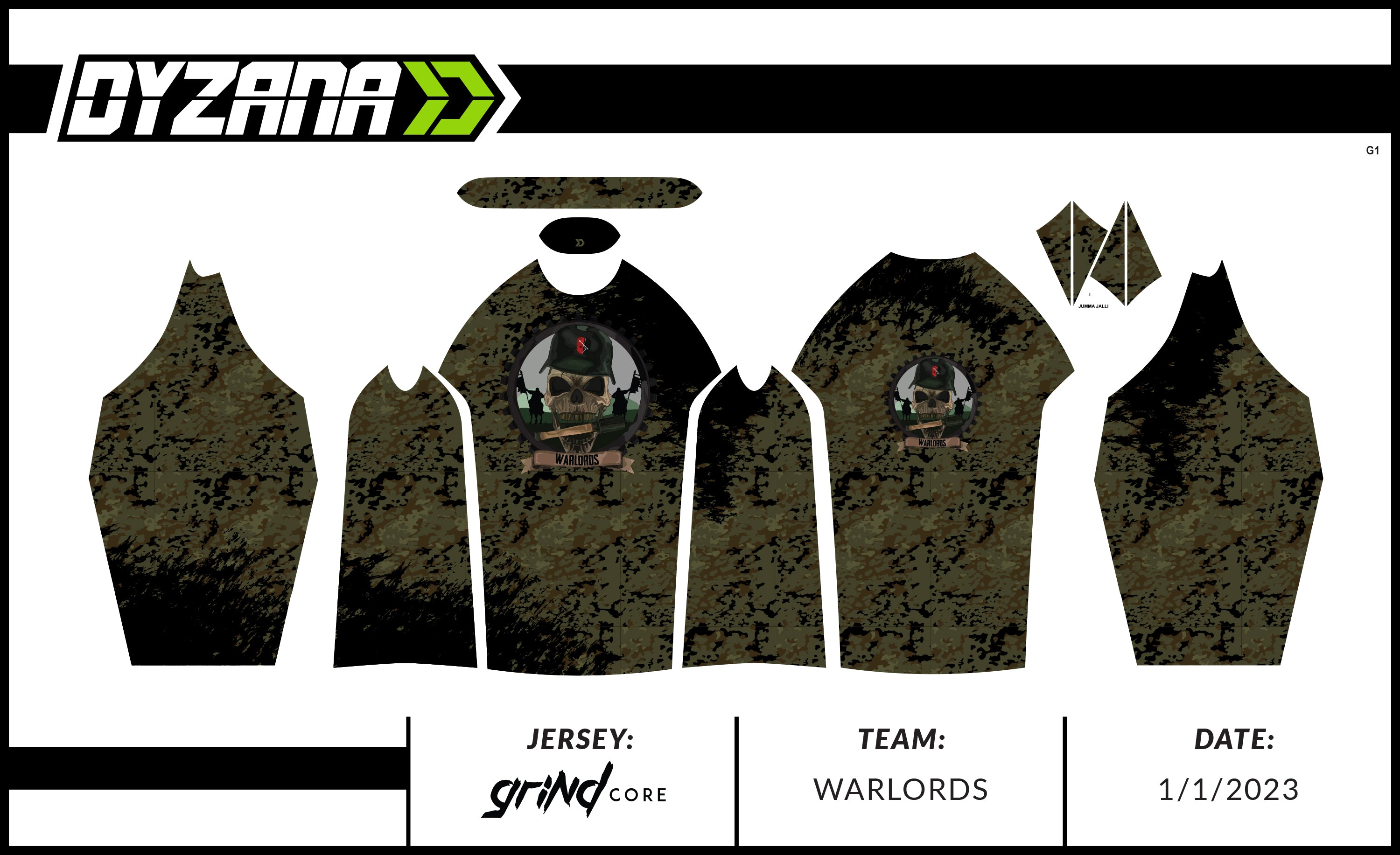 Warlords - Grind Core Jersey
