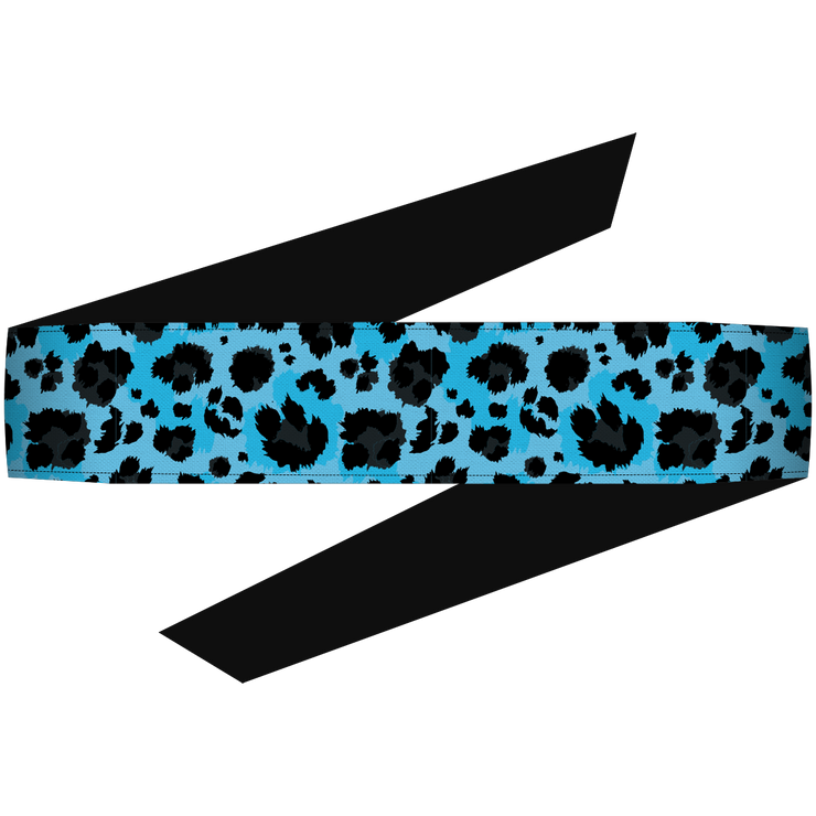 Cheetah Blue Headband