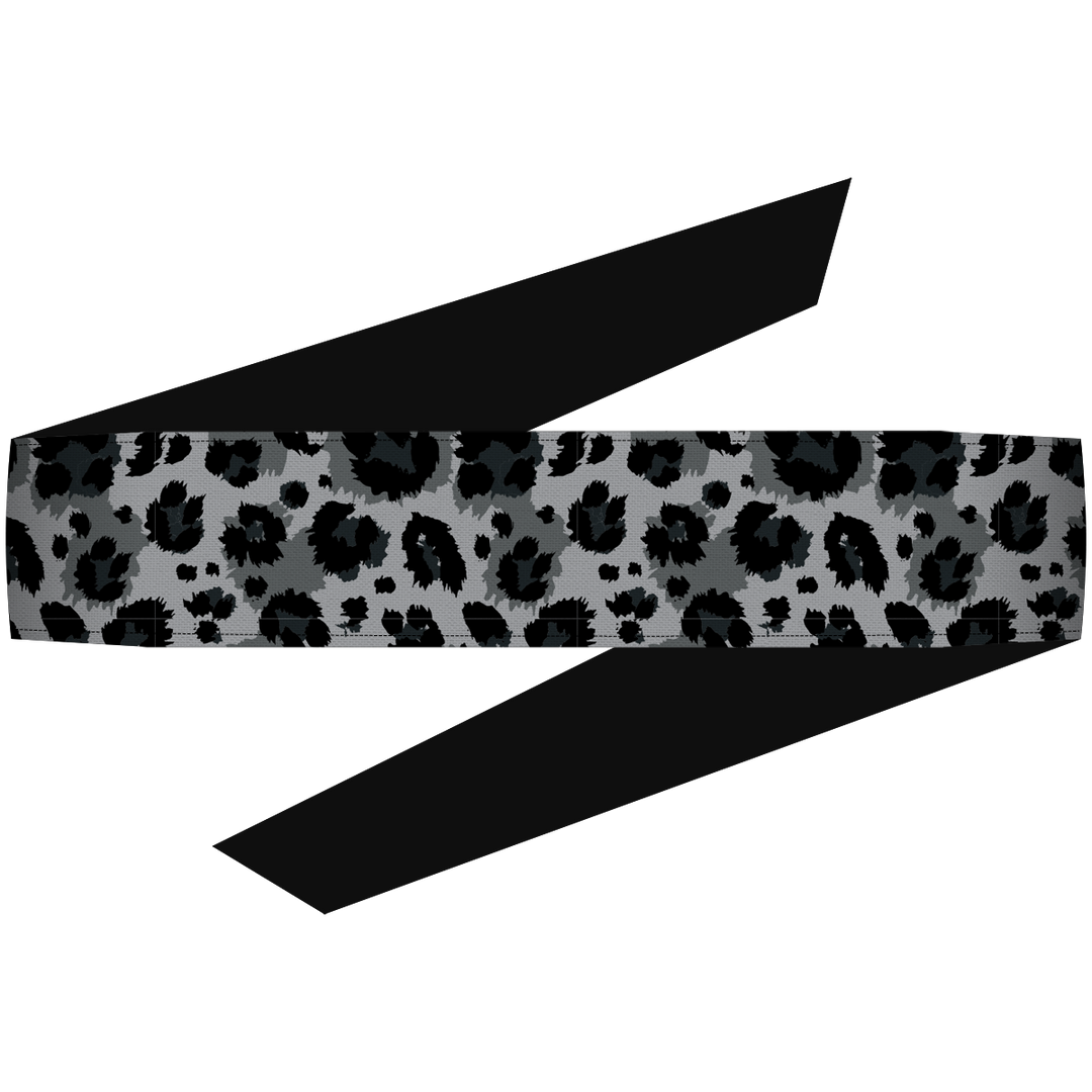 Cheetah Grey Headband