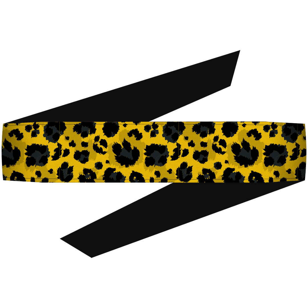 Cheetah Yellow Headband