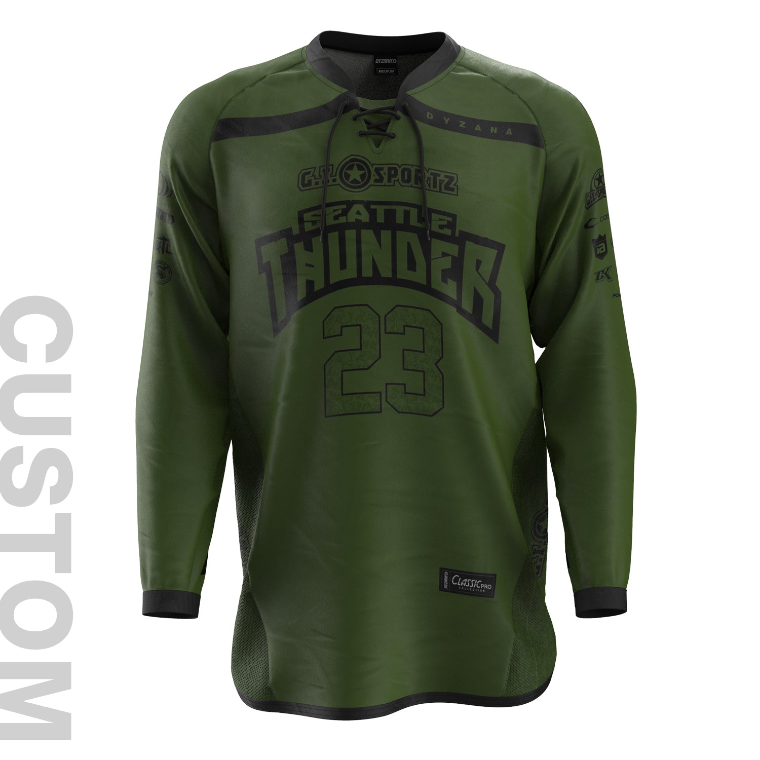 Classic Pro Jersey - Thunder Olive - Custom