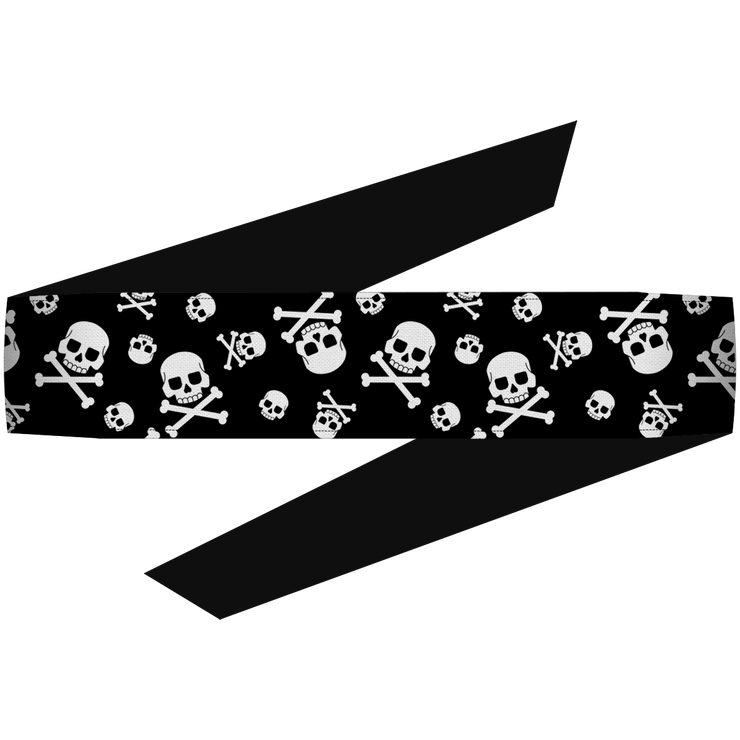 Crossbones Black Headband