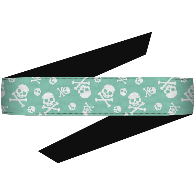 Crossbones Mint Headband