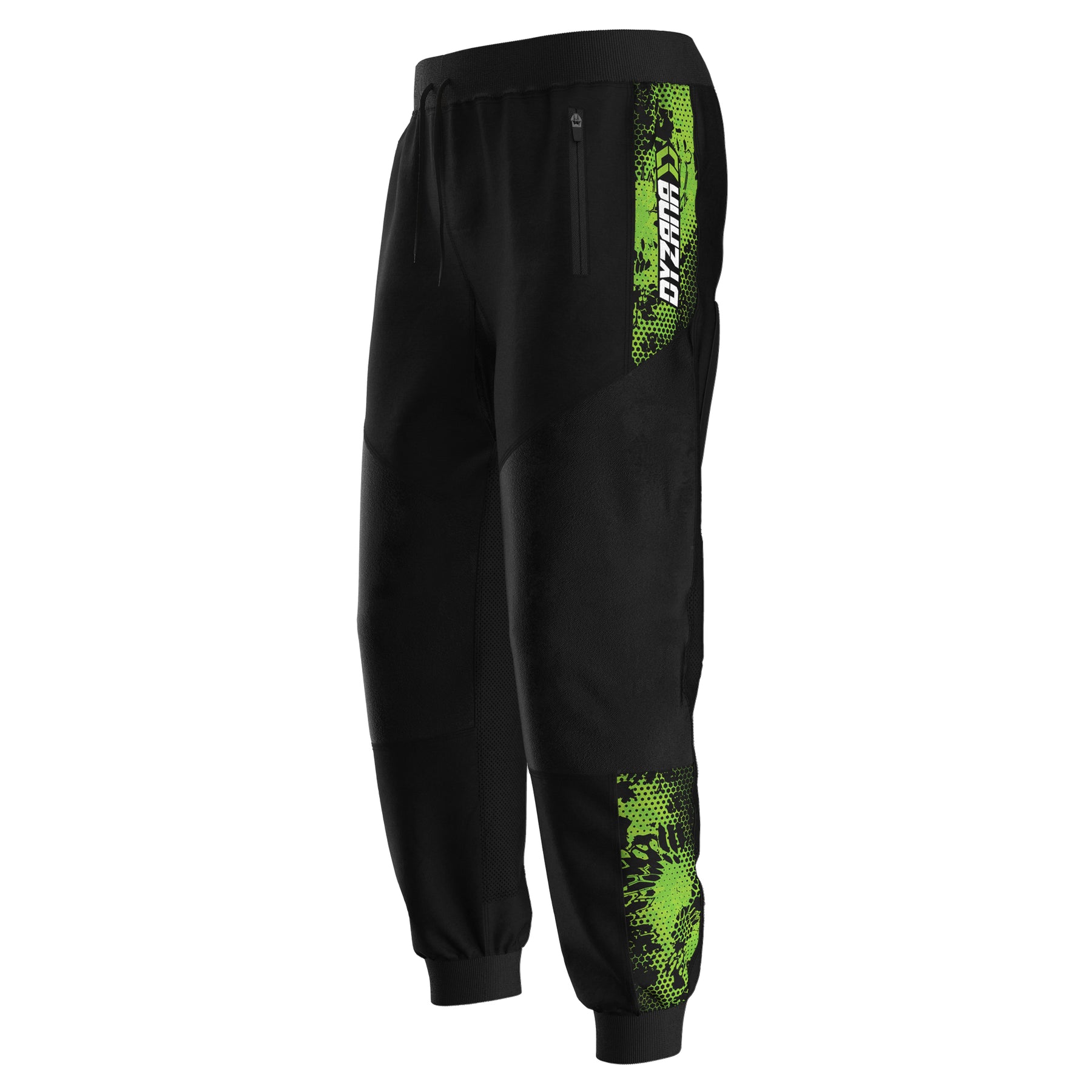 Black and lime green joggers deals
